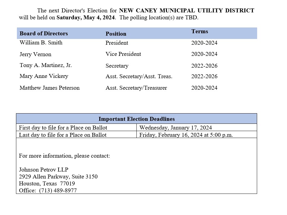 Election Information May 2024